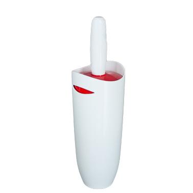 Пластмасова четка   за тоалетна бяло/червено PN-(E05-04)   - Primanova