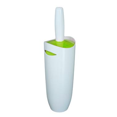 Пластмасова четка   за тоалетна бяло/зелено PN-(E05-05)   - Primanova