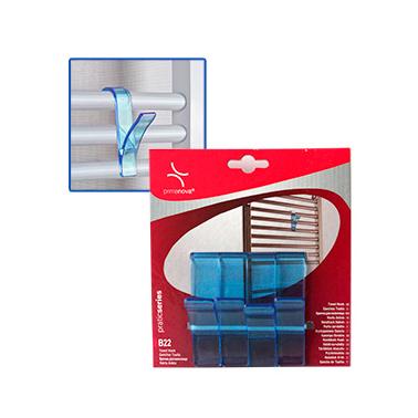 Комплект пластмасови закачалки за хавлии  4бр.  сини  PN-(M-B22-23)  - Primanova