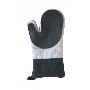 Ръкавица голяма черно/бежово -  текстил/силикон (SOM-15B) - Horecano