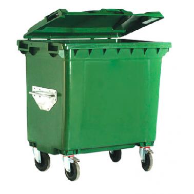 Пластмасов контейнер  660л. с колела зелен UCAK-(U4X 660L) 