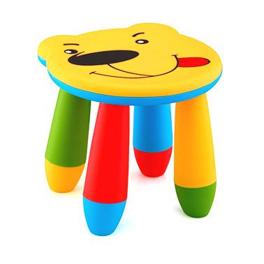 Пластмасово детско столче мече жълто KIDS-(LXS-310) - Horecano