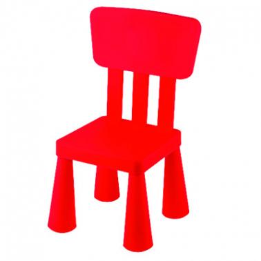 Пластмасово детско столче с облегалка червено 30x30xh67см (LXY-202) - Horecano