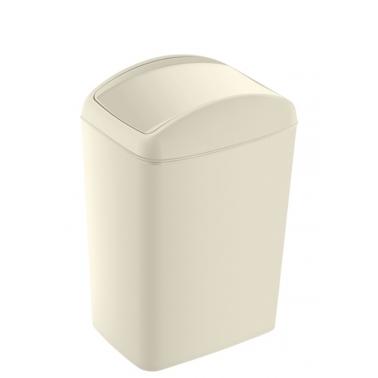 Пластмасов кош за смет / отпадъци с люлеещ капак 16x22,5xh32см 10л лате HOME-(TRN-188-02) - Horecano