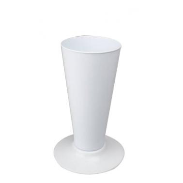 Пластмасова ваза 14,5xh30см, 2,7л, бяла SERINOVA-(V004)