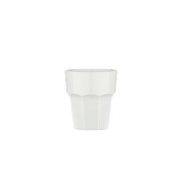 Поликарбонатна чаша бяла 250мл 84xh90мм  (PM.250)  PREMIUM   - Rubikap