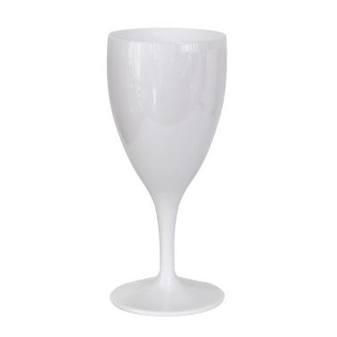 Поликарбонатна чаша за вино  320мл 8,2x18,5см бяла  RK-(PM.W32)  - Rubikap