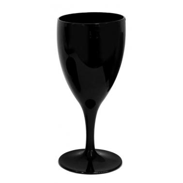 Поликарбонатна чаша за вино 8,2x18,5см 320мл черна RK-PREMIUM BLACK-(PM.W32)  - Rubikap