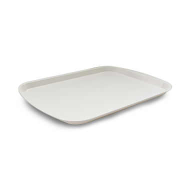 Пластмасова табла за сервиране 52,5x37,2x2 см. бяла (227) - Horecano