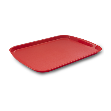 Пластмасова табла за сервиране 32x44x2см. червена   (226) - Horecano