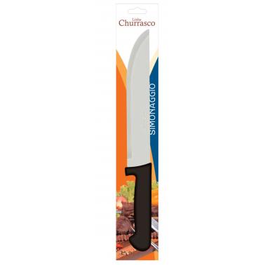 Кухненски нож от неръждаема стомана 20см с черна дръжка SIMONAGGIO-CHURRASCO (1305/8)