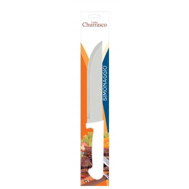 Кухненски нож от неръждаема стомана 17,5см с бяла дръжка SIMONAGGIO-CHURRASCO (1315/7) 