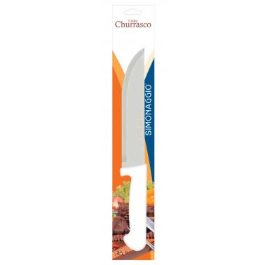 Кухненски нож от неръждаема стомана 20см с бяла дръжка SIMONAGGIO-CHURRASCO (1315/8) 