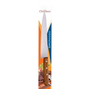 Нож готварски от неръждаема стомана 18см с дървена дръжка SIMONAGGIO-CHURRASCO (CH5214)