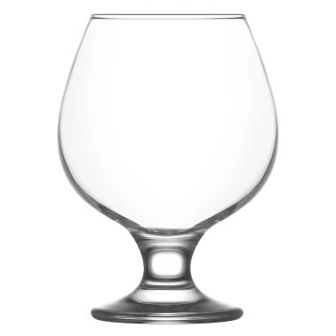 Стъклена чаша на столче за коняк / алкохол  390мл  MIS 568 - Lav