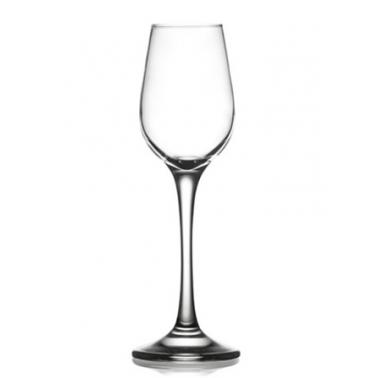 Стъклена чаша на столче за шампанско 230мл POM 536 - Lav