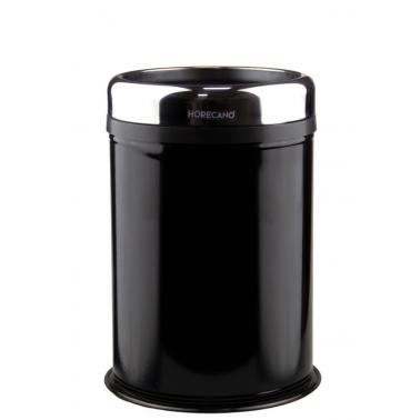 Метален кош за отпадъци с ринг 16л 25xh38,5см  черен (4513.0000B.102.16) - Horecano