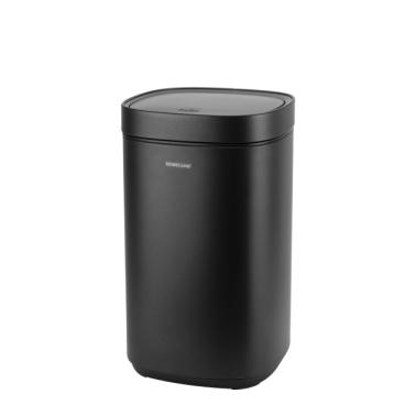 Кош с TOUCH механизъм 12л 25,2x25xh42,4см черен HOME-(104512-008-BLACK) - Horecano