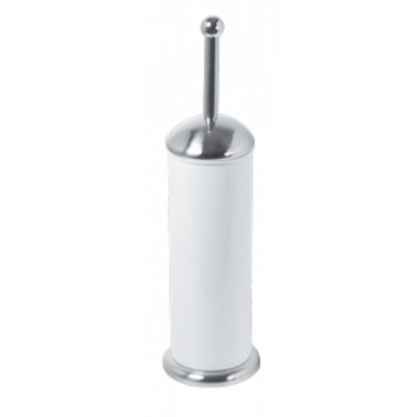 Четка за тоалетна, бяла с иноксова дръжка G-(13025-001-W) - Horecano