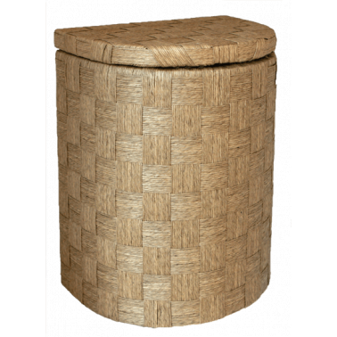 Бамбуков кош полукръг голям (42x33x52 см) (QZ11-026N) (HL13-43N) - Horecano