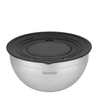 Иноксова купа за съхранение с капак 24см HR-(3DMDGR0624002) (89911) - Hascevher