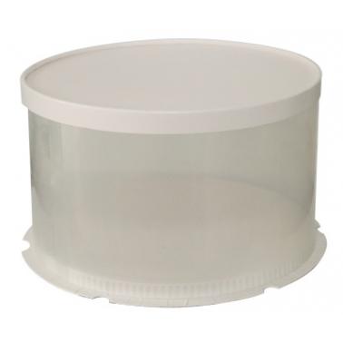 Пластмасова кутия за торта за еднократна употреба кръгла ф26х18см BAKERY-(HC-931049) 194699-1 - Horecano