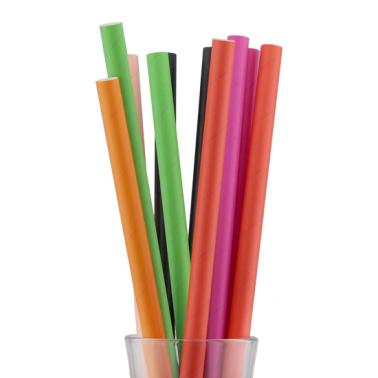 Хартиени сламки Bubble Tea, ф1,2x26см, 50бр, микс цветове, BARWARE-(HC-210420) - Horecano