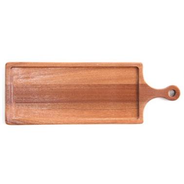 Дървена дъска  за сервиране с дръжка 15х40х1.5см  HORECANO-(C050B)