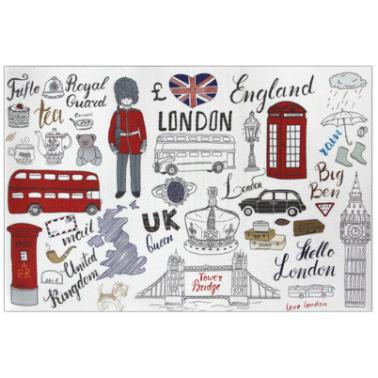 Подложка за хранене LONDON 45x30см PVC (0193662) - Horecano