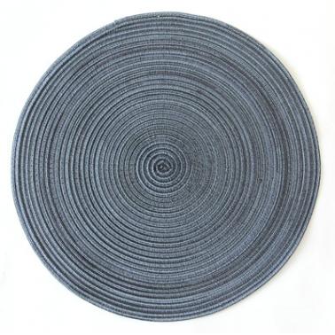 Подложка за хранене кръгла  ф38см тъмно синя PVC CN-(0193675) - Horecano