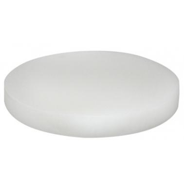 Полиетиленова дъска за транжиране кръгла бяла dia 40х5см (HC-93753) - Horecano 