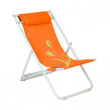 Плажен стол, 3-позиционен, FLOWER 7, оранжев HG-20289 - Horecano