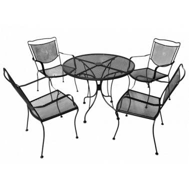 Комплект маса със  столове  от ковано желязо 