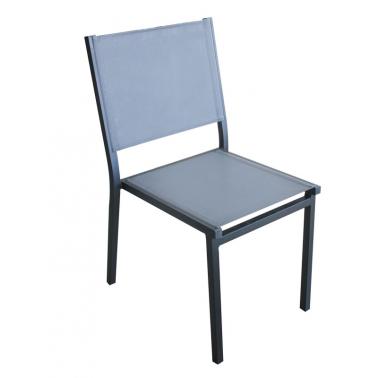 Текстилен стол GLORY с алуминева рамка, тъмно сив (G1060-CS/DG) - Horecano