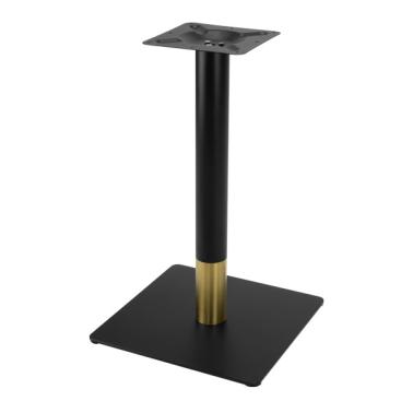 Метална стойка за квадратен/кръгъл плот 45x45xh72см злато/черно (JF-001G) - Horecano