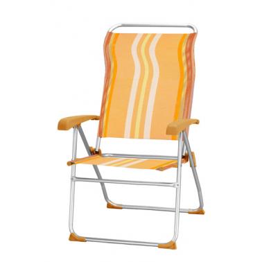 Алуминиев къмпинг стол, 8 позиционен, оранжев HG-(40166ВТ) - Horecano