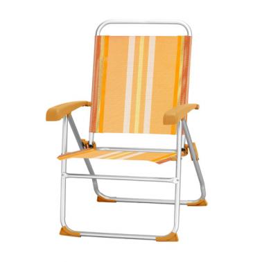 Алуминиев къмпинг стол, 8 позиционен, оранжев HG-(40164ВТ) - Horecano