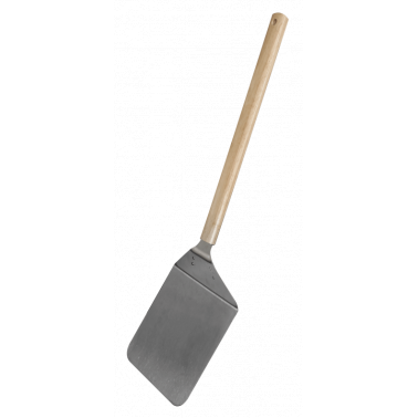 Метална плътн лопата за пица с дървена дръжка 69см GD20-2 CN-(0656) - Horecano