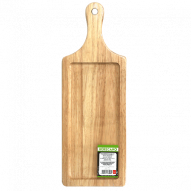 Дървена дъска  за презентация с дръжка  правоъгълна 14x34см K0286 (181022-1) - Horecano