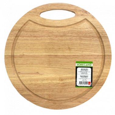 Дървена дъска  кръгла  ф30см K0318 (181024-1) - Horecano