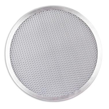 Алуминиева кръгла перфорирана тава за пица ф35см (232091) - Horecano
