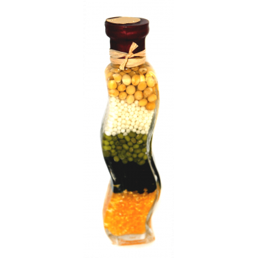 Стъклена бутилка за декорация 17см DS-8146 CN-(5236-4140) - Horecano