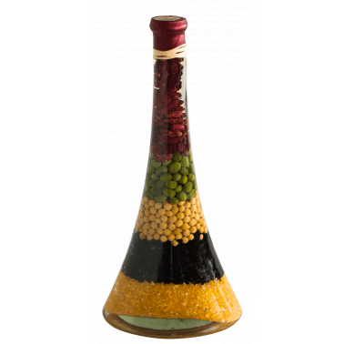 Стъклена бутилка за декорация 30см D-1217 CN-(5570-6160) - Horecano