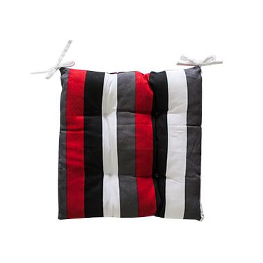 Текстилна възглавница 45х45см бяло, сиво, черно рае CN-(7818) - Horecano