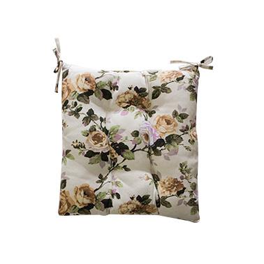 Текстилна възглавница 45x45см с декор рози CN-(7834) - Horecano 