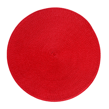 Подложка за хранене кръгла  ф38см PVC  червена (9964) - Horecano