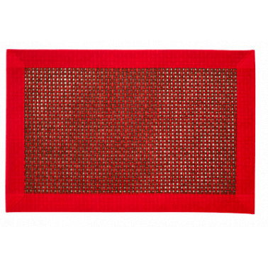 Подложка за сервиране, текстил с кант 30x45см. червена CN-(5510-3) - Horecano