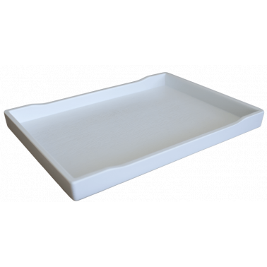 Пластмасова табла с борд 21,5х16х2,2см. бяла (CJ1409 / A0129-2) - Horecano