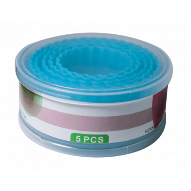 Комплект форми за сладки   5бр  в кръгла кутия CN-(0155) - Horecano