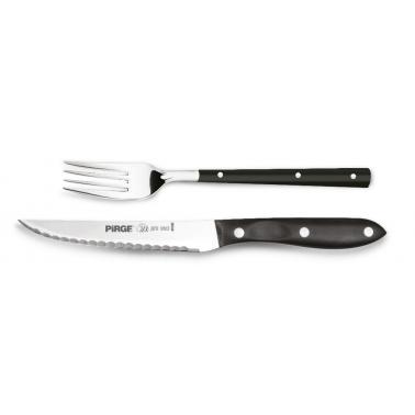 Комлект нож и вилица за стек  от неръждаема стомана  12см  (41085) PIRGE-PRO 2001 